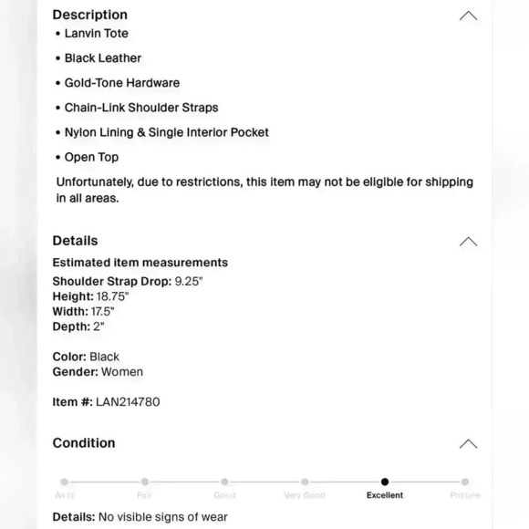 LANVIN Vintage Leather Tote - Picture 14 of 14